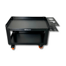 Carrinho Banco Multiuso em Aço para Estética Automotiva – Suporta até 150kg com Suporte para Pincéis e Borrifadores