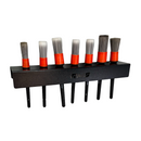 Suporte Organizador para  7 Pincéis em Aço para Estéticas Automotivas Cortado a Laser com Pintura Eletrostática